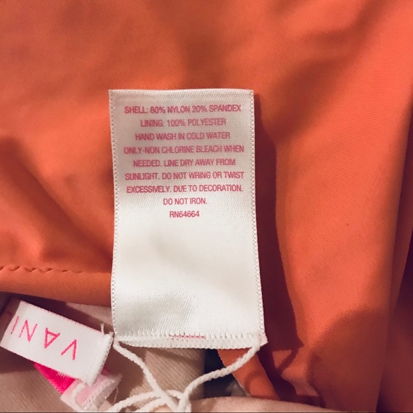 🍁 Vanilla Beach Coral V-neck Swim Suit - Picture 5 of 5